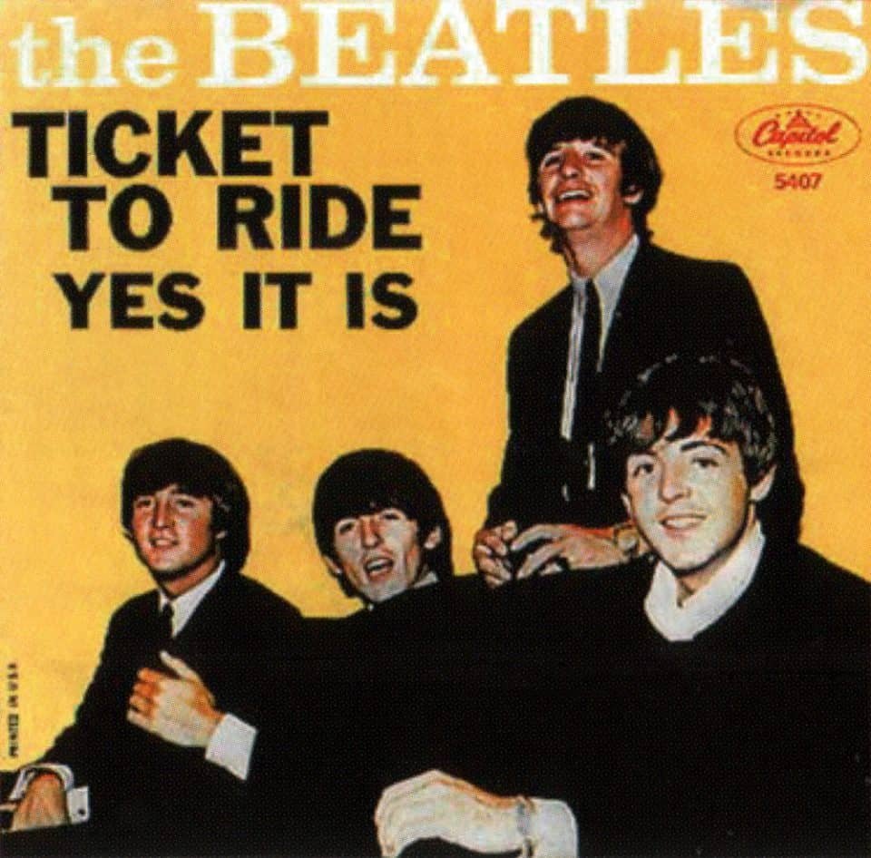 1965 (Apr 9) - 'Ticket To Ride/Yes It Is' UK Release