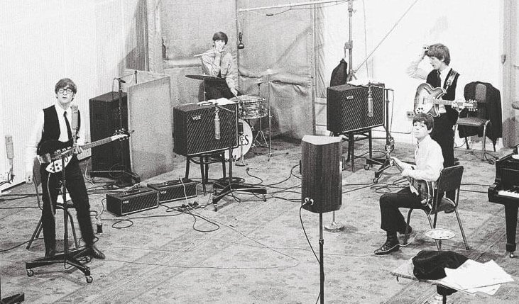 1964 (Jun 1) - The Beatles in Studio Working on 'A Hard Days Night'