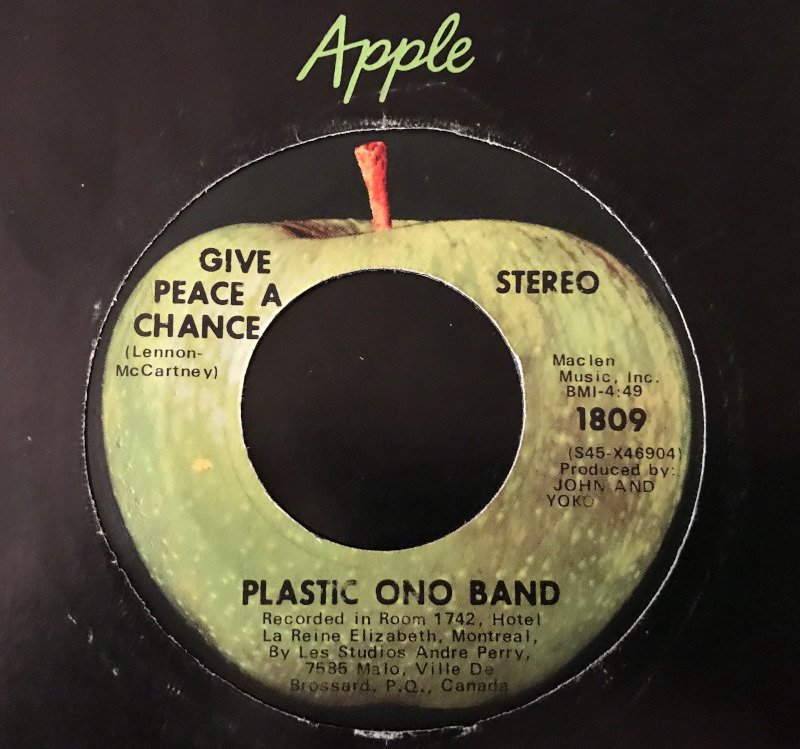 1969 (Jul 4) - 'Give Peace A Chance' UK Release